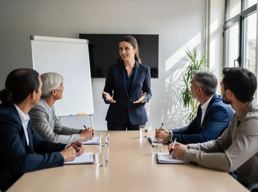 Formateur animant une session de formation